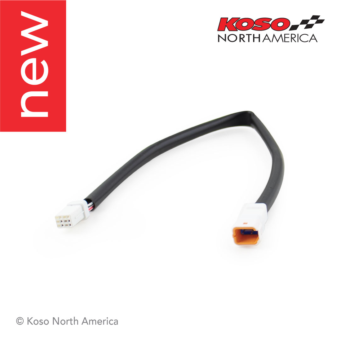 KOSO Wire Harness 12” EXTENSION | for D2 meters