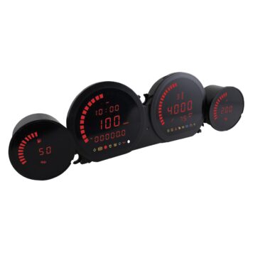 Koso HD-03L | 4-Piece LED Gauge Kit (Red) - BA064921 for 2014-2023 Harley-Davidson Touring and 2023 Harley-Davidson Trike Motorcycles