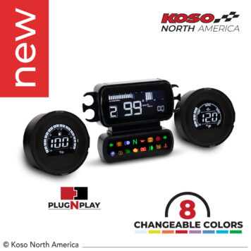 KOSO 1 Complete D2 gauge kit | for Harley-Davidson® (Baggers)